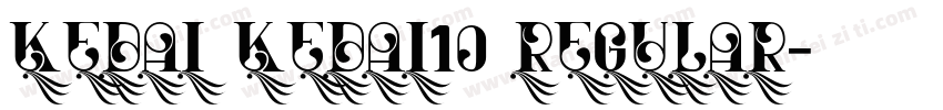 kedai kedai10 regular字体转换